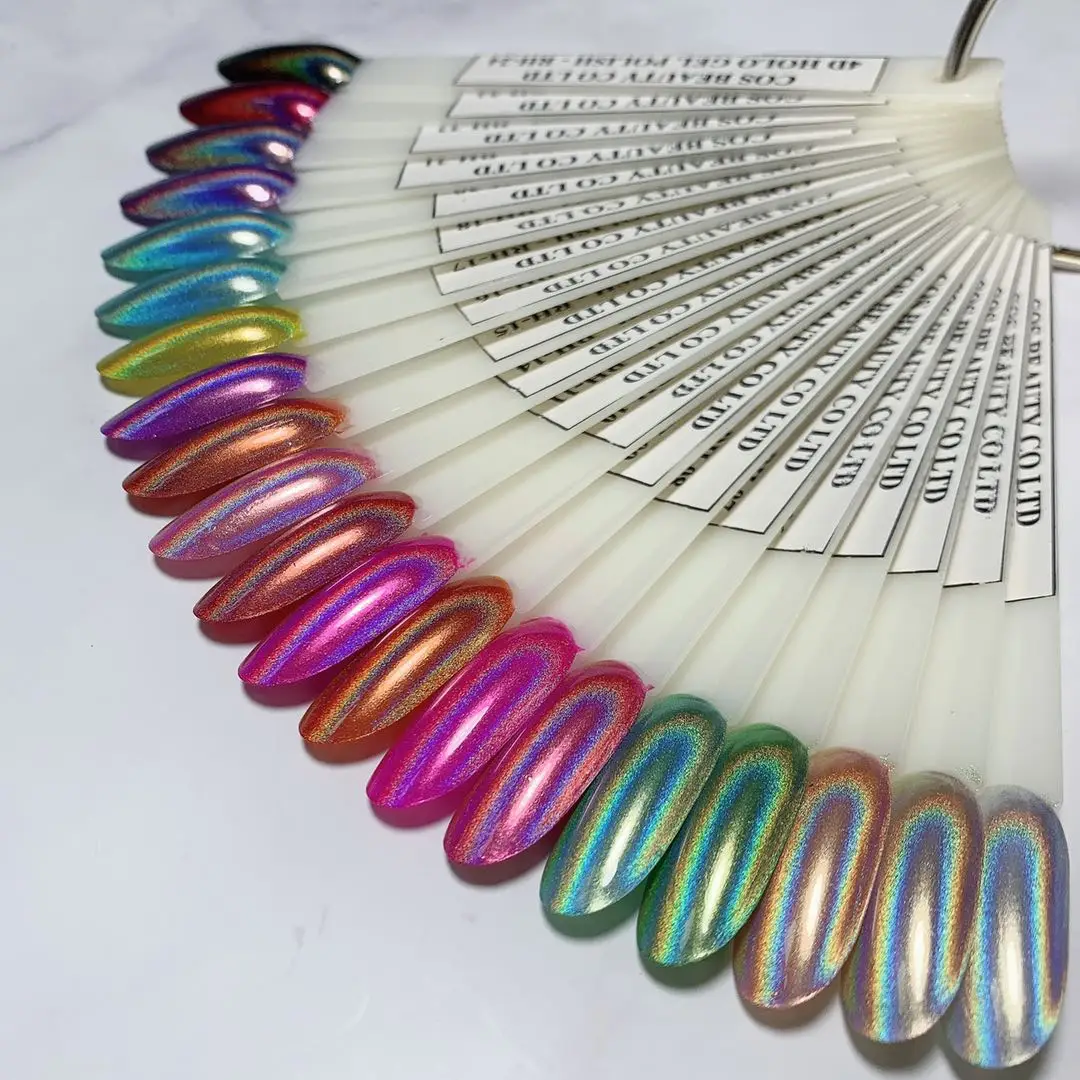 4D Holographic Rainbow gel polish OEM&ODM wholesale gel varnish gel lak for nail art nail painting