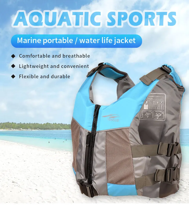 Nylon Fabric Portable Life Jackets Adult Spearfishing Sports Safty Jackets Professional Diving Accessories