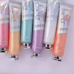 New Holographic Printing Cute Tube Organic Shiny Private Label Sparkling Non Toxic Vegan Girls Jelly Highlighter