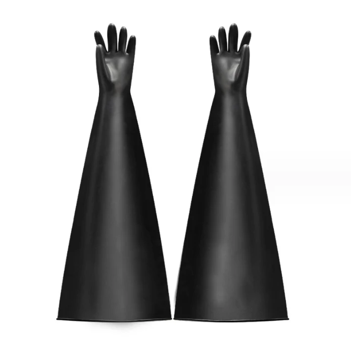 Experimental operation butyl rubber glove box long arm gloves