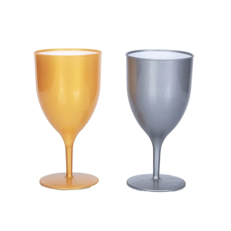Unbreakable Colorful Acrylic Champagne Glass European Style toasting Cups BPA-free Plastic Wedding Wine Glass