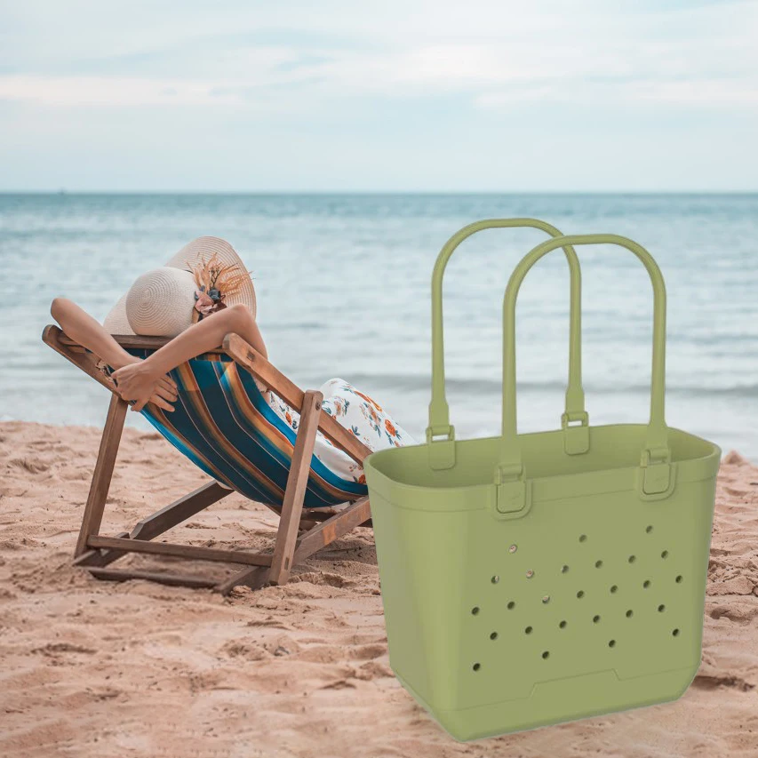 Beach Bag Designed For Unisex Simple Fashion Eva Beach Bag Wholesale Patent New Model Travel Handbag