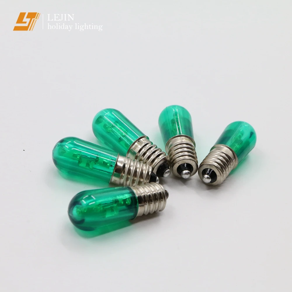 Christmas decorate E14 led bulb lamp light waterproof DIP 3leds  plastic led papaya bulbs