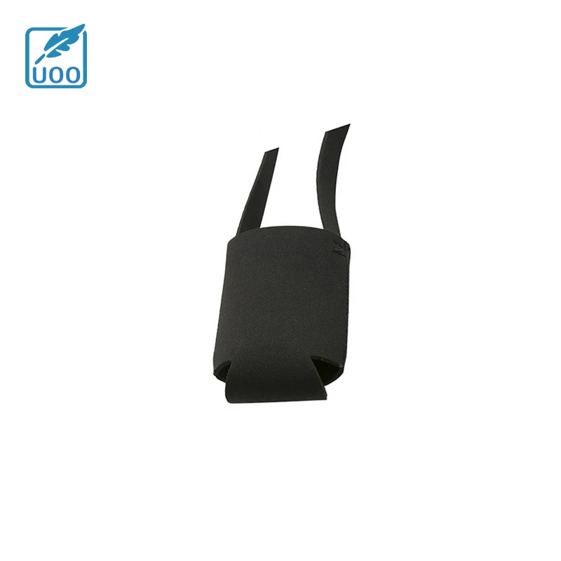 UOO Sublimation Neoprene Blank Folded Bottom 12OZ Short Can Cooler with Strap