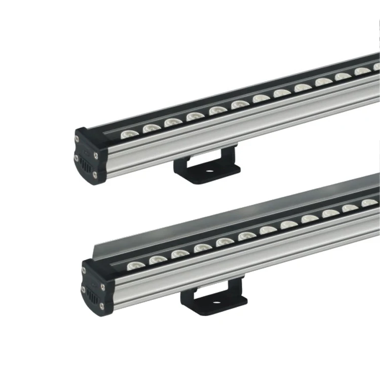
24V 18W IP66 RGBW louver antiglare slim linear wall mounted led lamps linear wall washer 