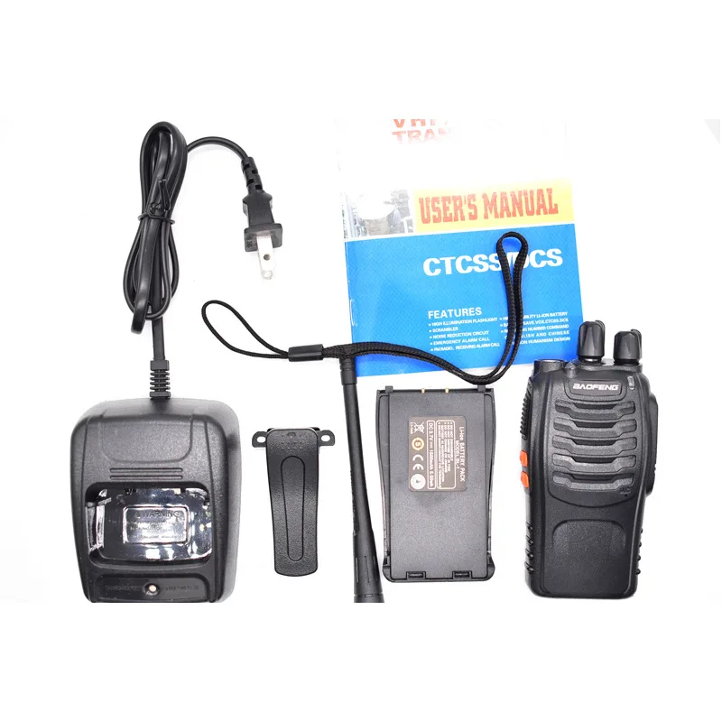 Hot Sale Original Baofeng BF888S Portable Walkie Talkie with Flashlight 16 Channels Long Range Handheld Transmitter 2 Way Radio