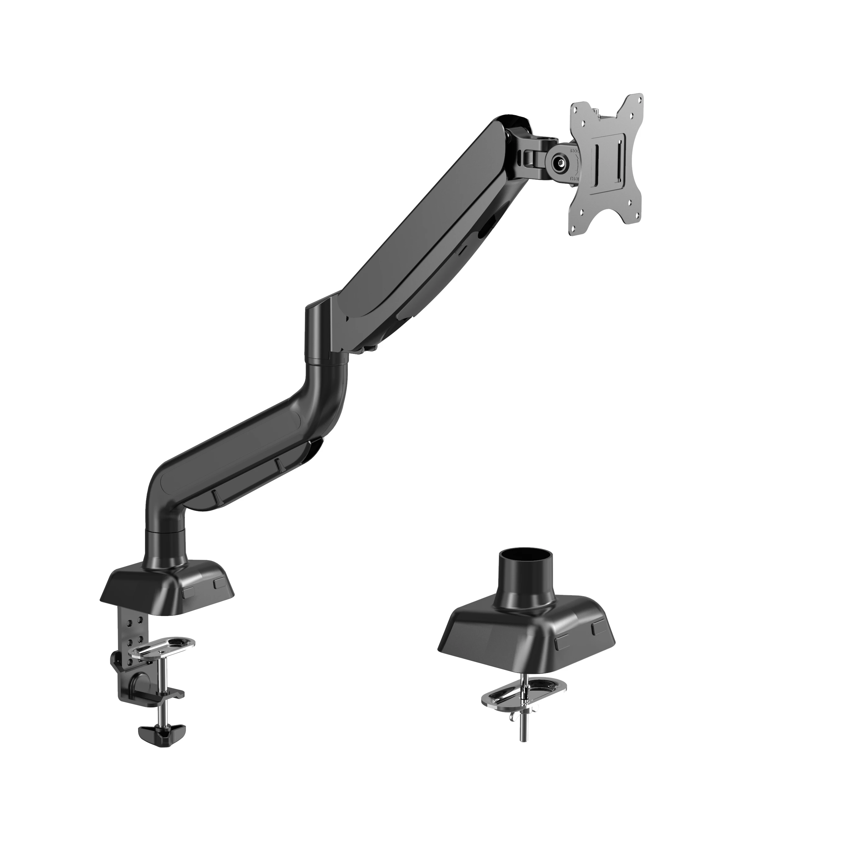 Adjustable Gas Spring Monitor Desk Arm Mount Stand for Most Flat Curved Monitors