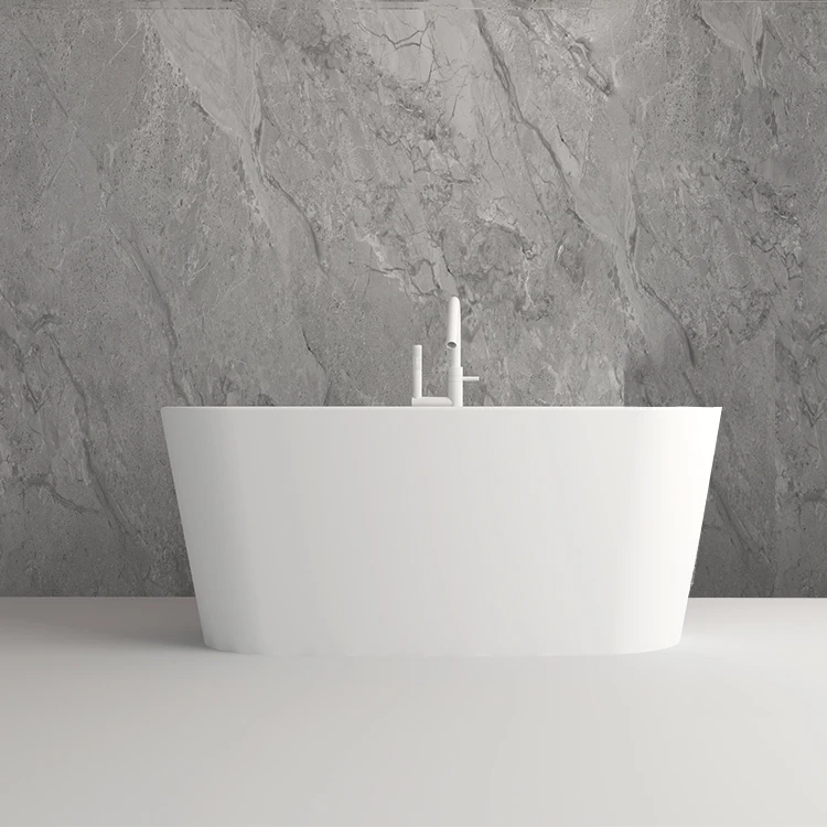 SM-8602 Latest Design Stone Bathtub, Oval FreeStanding Seabridge Bathing