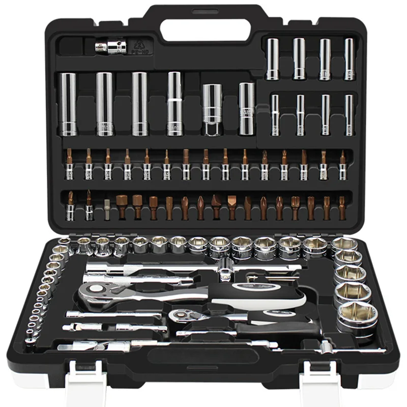 INNO 61/82/94/121/140/150PCS Mechanic Car Tools Box Kit Wrench Combination Kits Ratchet Wrench Socket Tool Set