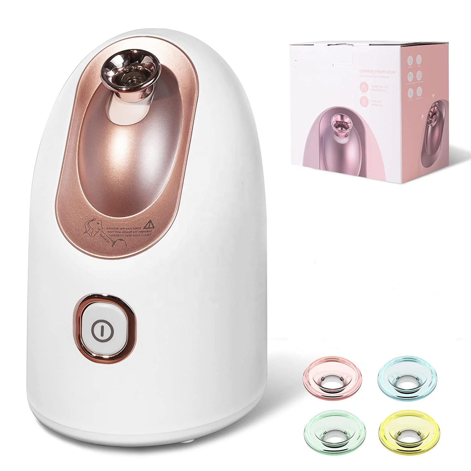 Mini Aroma Face Steamer, Ionic Face Steamer for Home Facial, Warm Mist Humidifier Atomizer for Face Sauna Spa