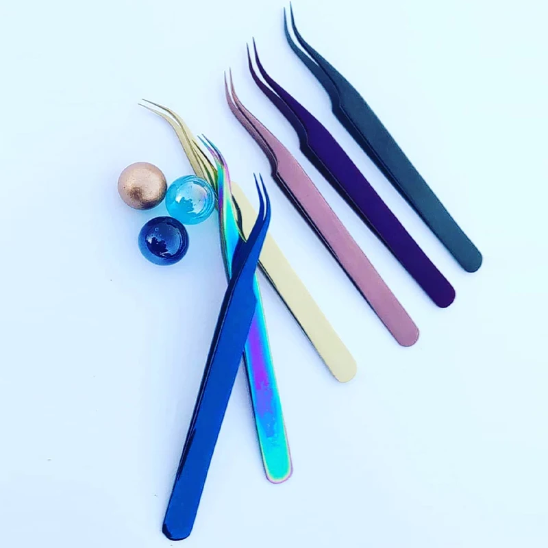 Top quality eye lash vetus tweezers eyebrow tweezer