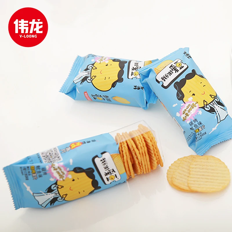 WEILONG Potato chips squid flavor baked snack potato chips potato chips food