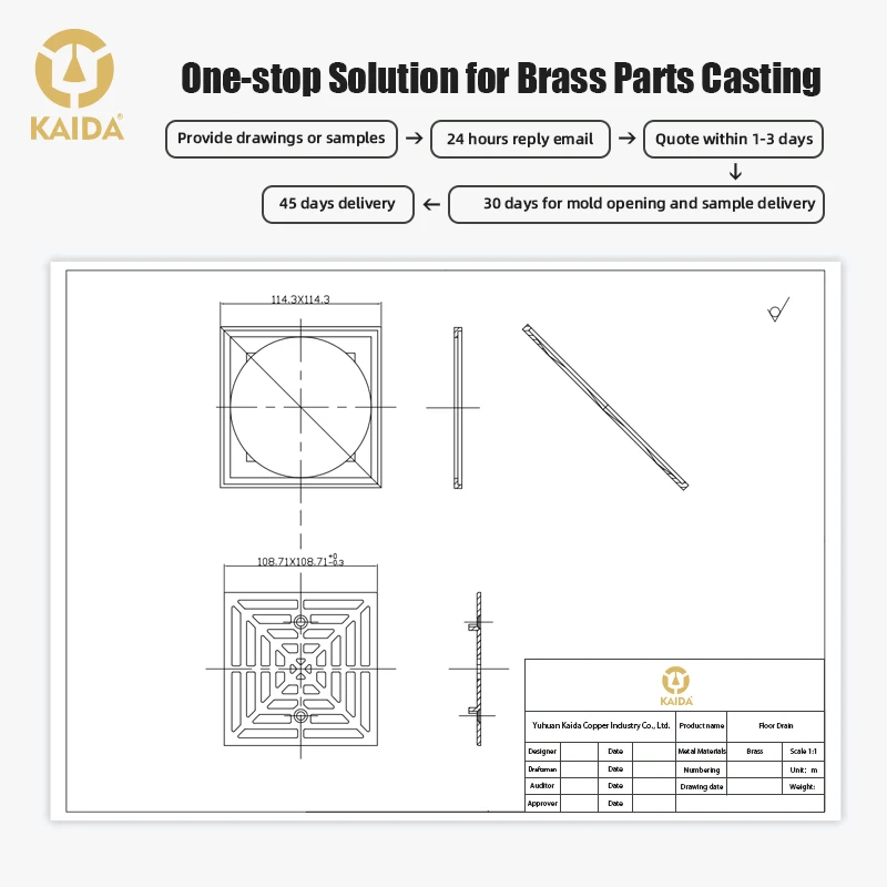 Basement Floor and Area Drains Trap Seal Primers Nickel Bronze Cleanout