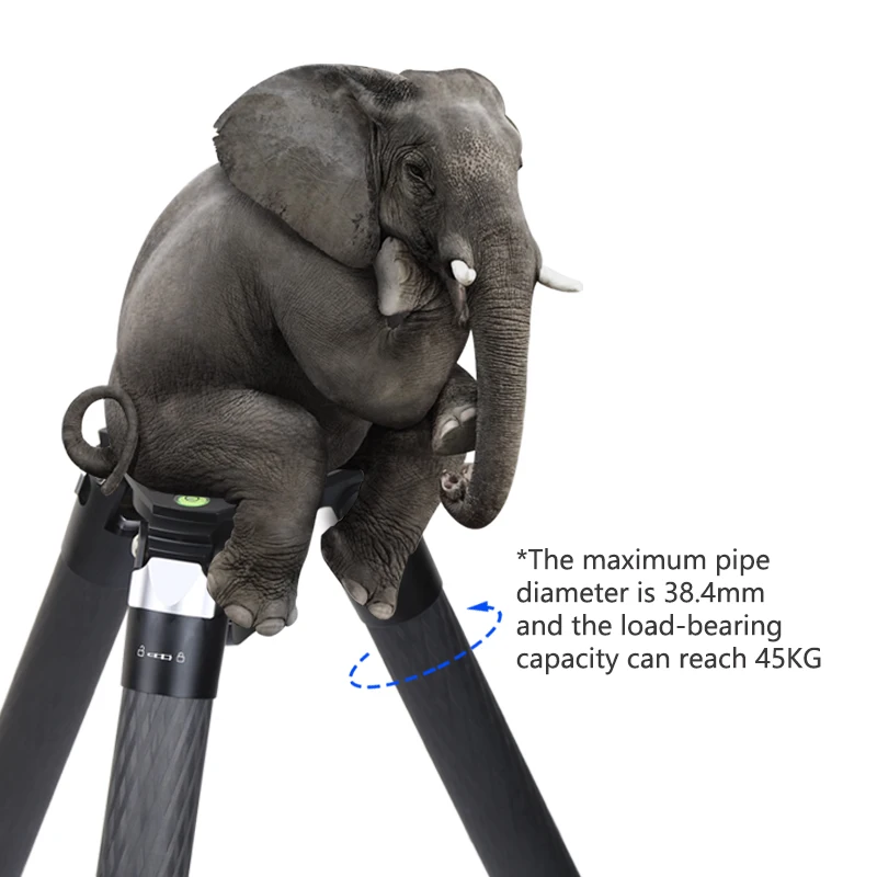 Professional  heavy duty carbon fiber video stand tripod trepied for camera