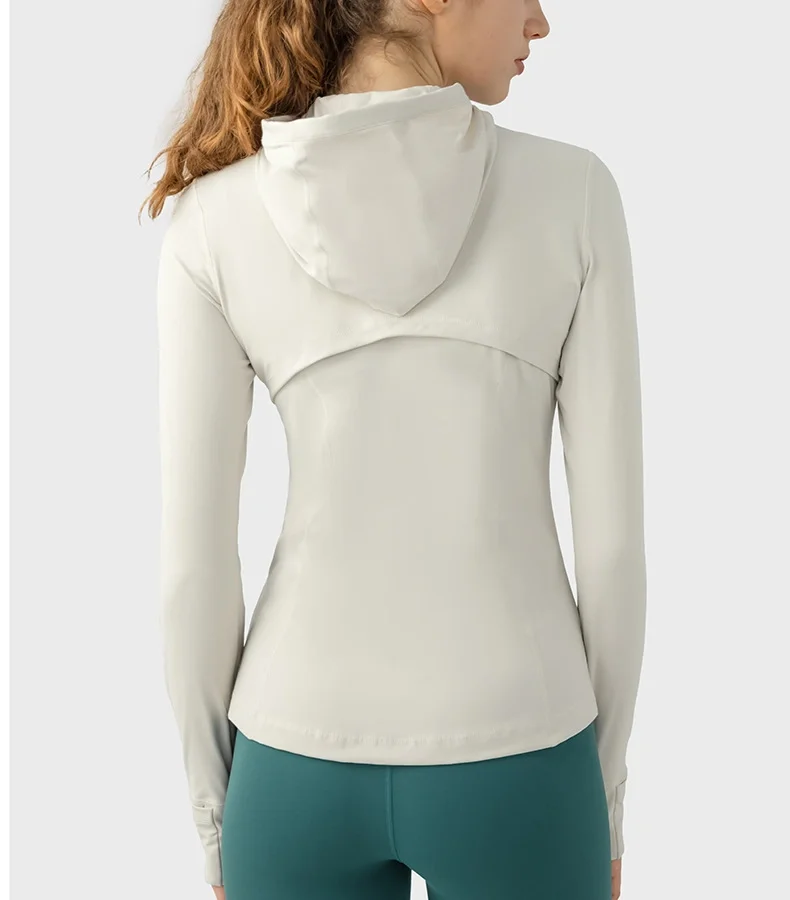 2024 Popular Fitness Hoodies Women Gym Long Sleeves Yoga Zip-up Jackets