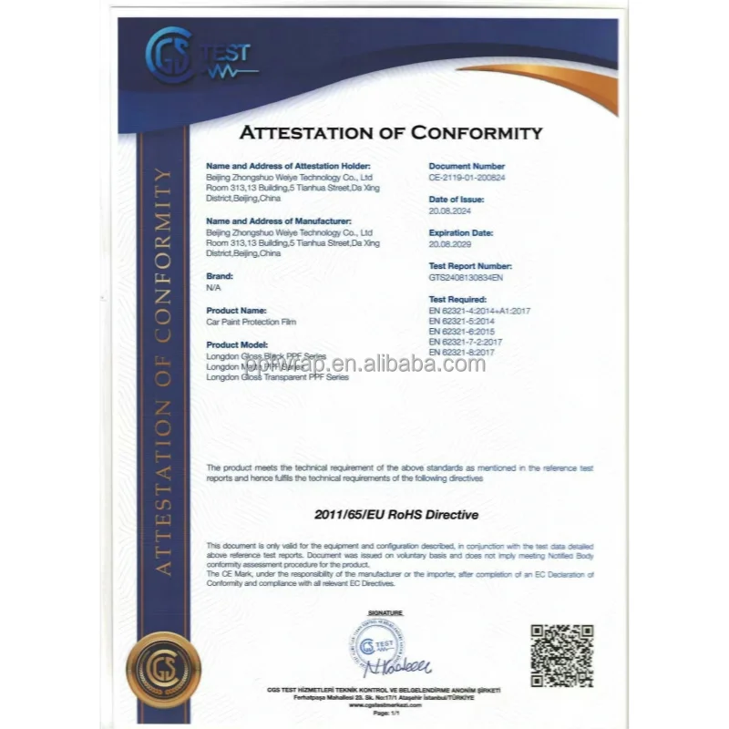 Gloss Wrap Car Vinyl TPU Car Paint Protection Film UV Proof Color Changing Anti-Scratch Body Covering Heat Repair Car PPF Film