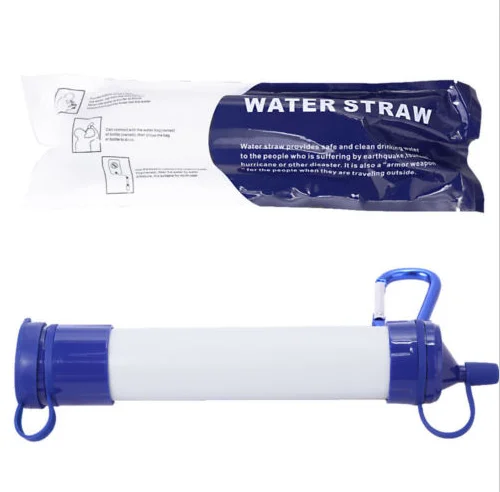 New mini Bottle water Filter straw outdoor Water Filtration System Portable camping Water Purifier
