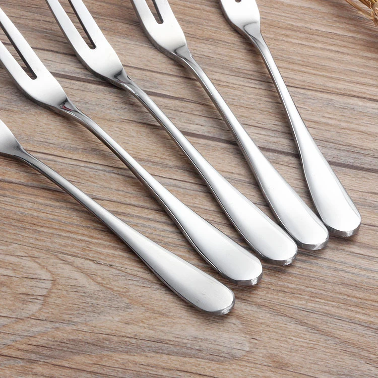 high quality Wholesale Stainless Steel 18/8 Flatware Pizza Moon Cake Fruit Forks