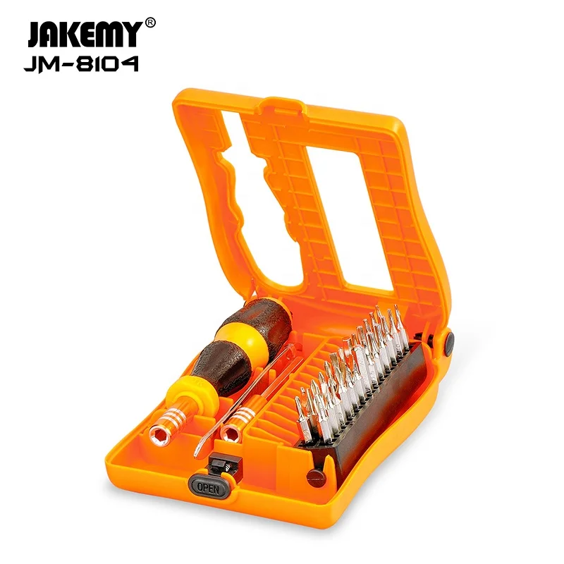 JAKEMY 8104  repair toolkit for iphone DIY Repair Tool Kit telephone repair kit tools for pc and phones