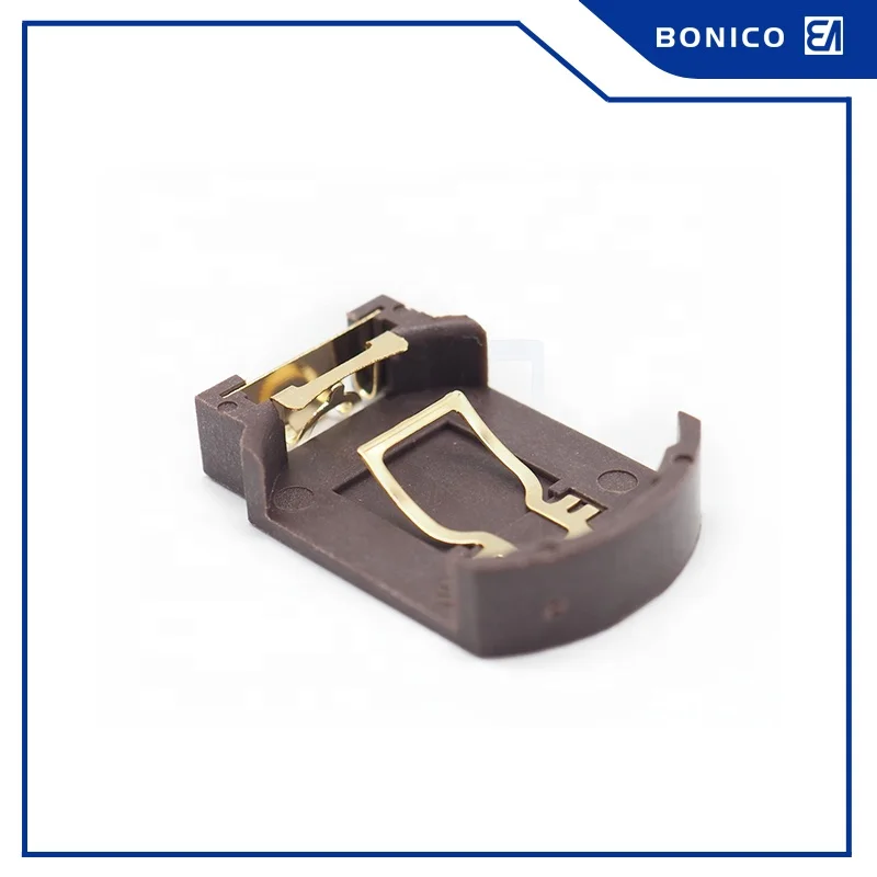 Gold Plated SMT/SMD CR2032 Holder With Surface Mounting Battery Connector
