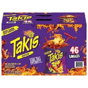Takis скрученные чипсы из тортильи Fuego острый Чили и лайм лимитированная серия СИНИЙ