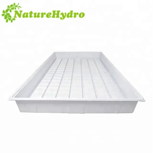 White Black 2x4 4x4 4x8 ABS Plastic Hydroponic Fodder Flood Grow Trays for Sale