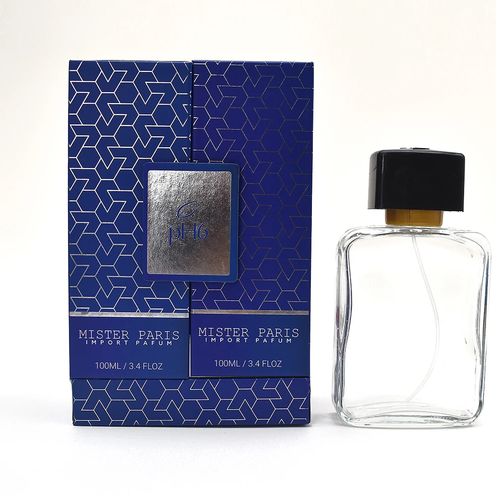 Luxury customized hard paper double door perfume gift box
