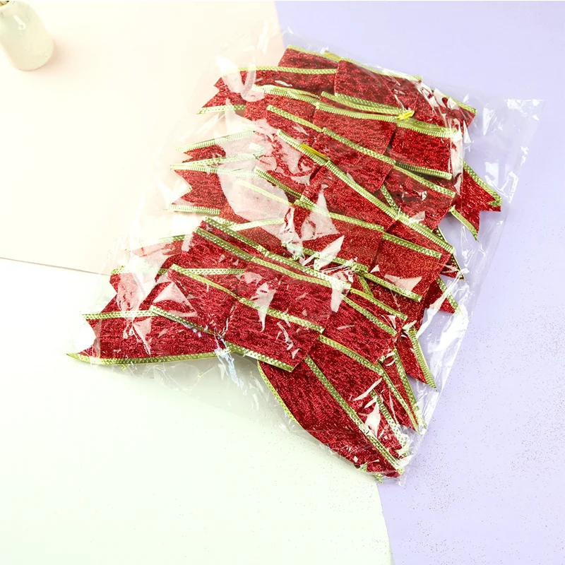 Christmas Bows For Gifts Stretch Loop bow for Chocolate Box Packing/Satin Ribbon Bow