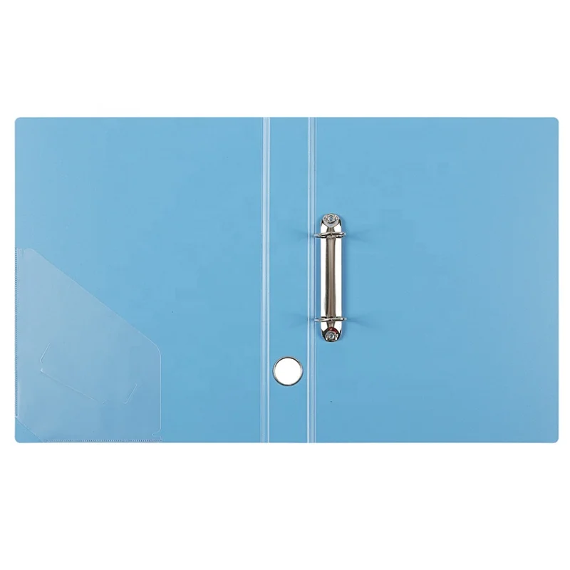 Wholesale A4 PP Cover 2 3 4 Ring Loose Leaf Custom Ring Binder Document File Folder