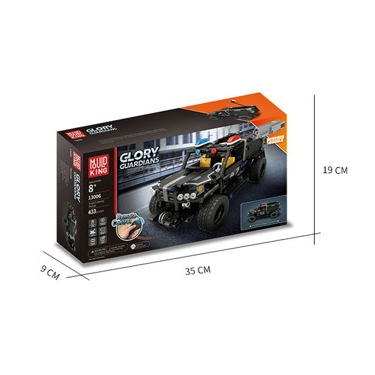 Mould King 13006 DIY Assembled Cars Set with 433PCS Electric Remote Control Blocks Perfect Car Toy for Children with 2.4GHz