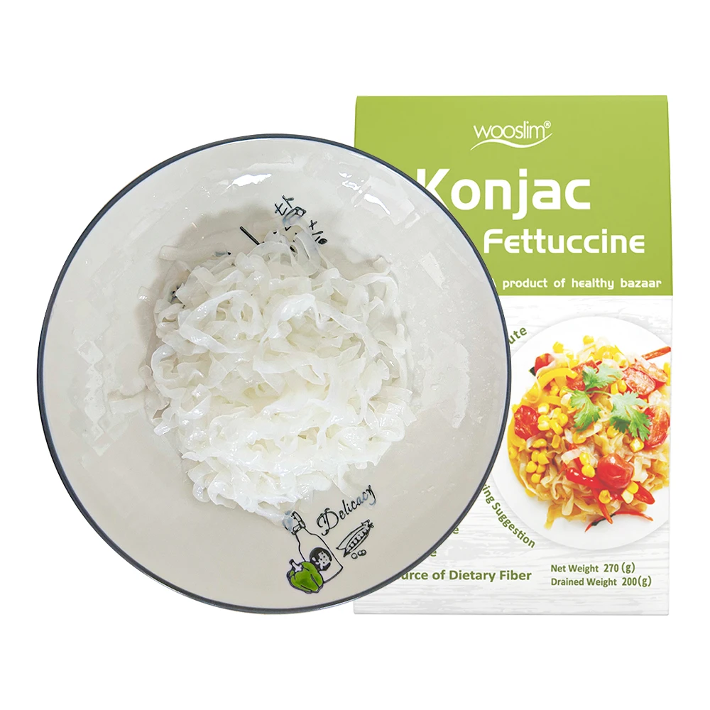 Organic Konjac Fettuccine for Health Conscious Consumers Low Calorie Gluten Free Vegan Pasta from Reliable Supplier