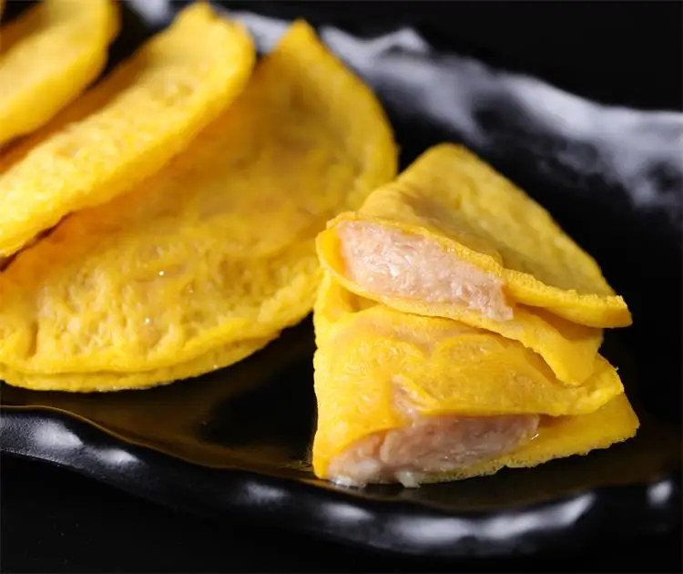 High quality Pork celery egg dumpling meal ready to eat frozen food prepared food