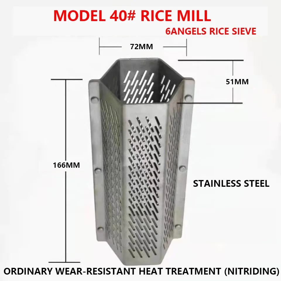 Weiyan Mini All Model 6N-40 Rice Mill Spare Parts Rice Mill Screen Sieve