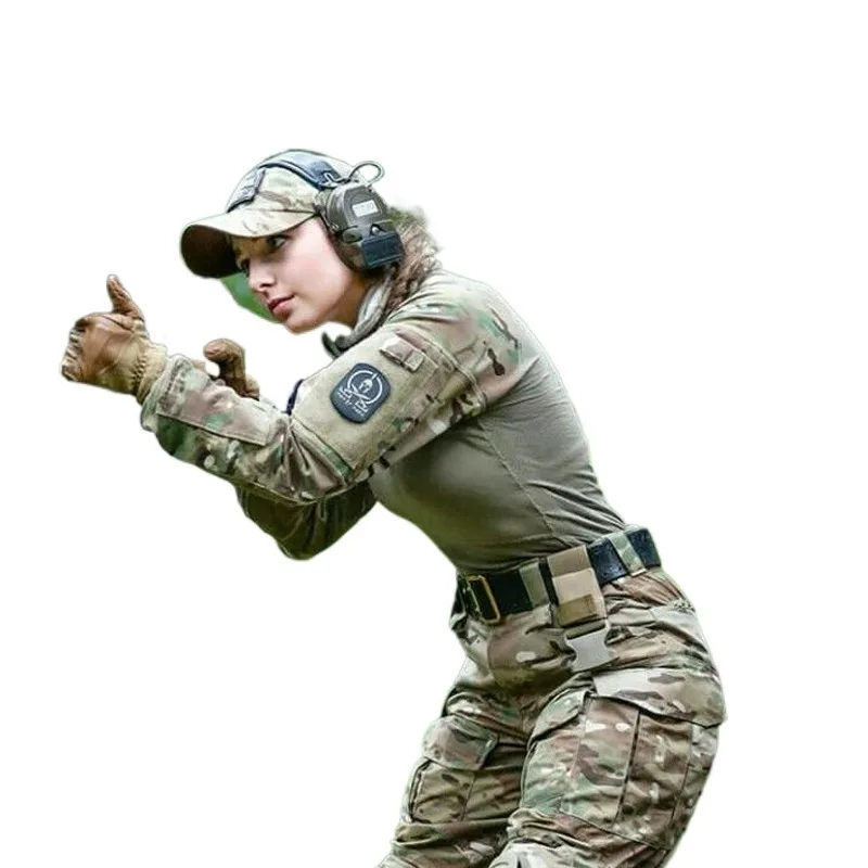 Tactical Combat Suit camo clothing for womens american camouflage uniform