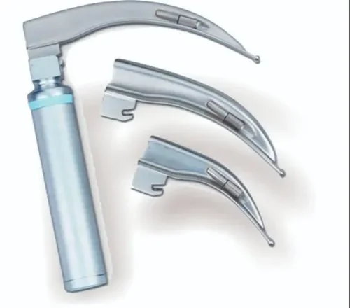 Anaesthesia Fiber Optic Laryngoscope Veterinary Laringoscopio Set Rigid Ent Laryngoscope