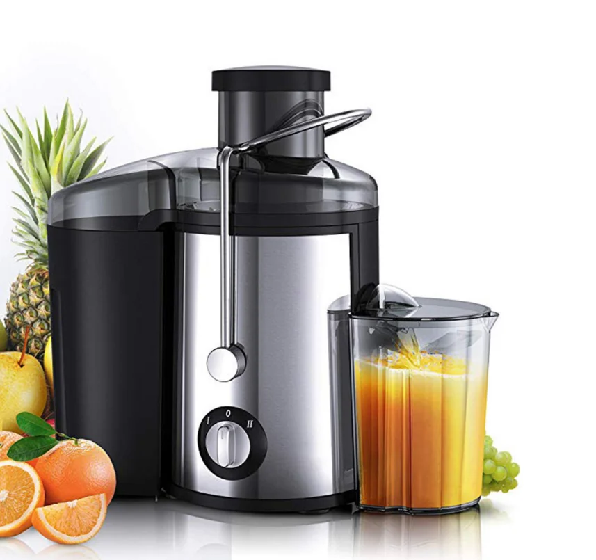 Fruit Portable Centrifugal slow Juicer Transparent Filter Bowl Feed Chute Dual Speeds Juicer Extractor Machine