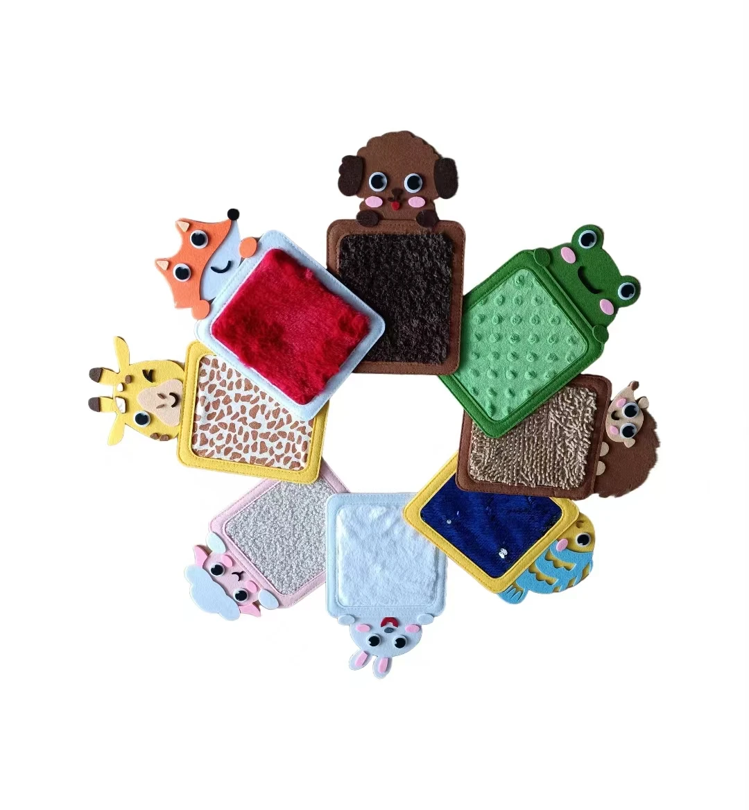 Baby Sensory Animal Mats 8 Various Textures Early Sensory Exercise Sensory Mats Sensory Toys For Kids