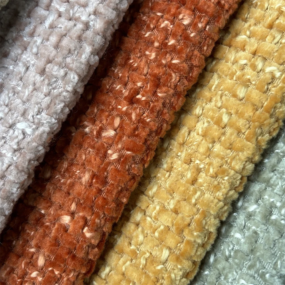 Распродажа, тканевая диван-кровать из синели, 480GSM, 100% полиэстер, обивка, домашний текстиль, деко, Vega 0141