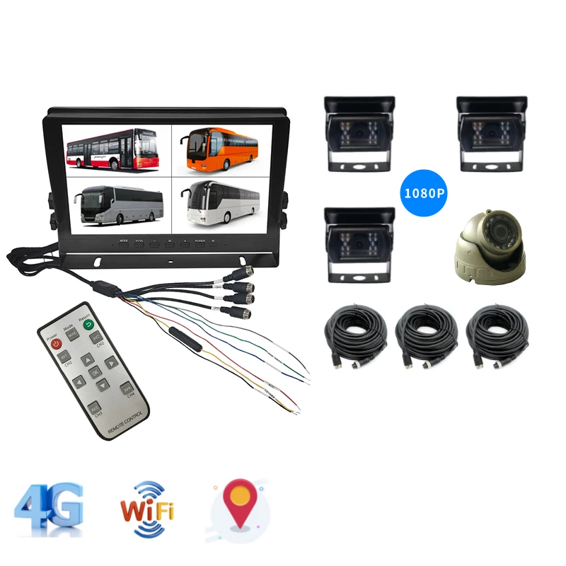 Wholesale of New Products SeemeTech 10.1-inch 4G WIFI GPS ADAS AI Car Reverse Night Vision Camera Split Monitor