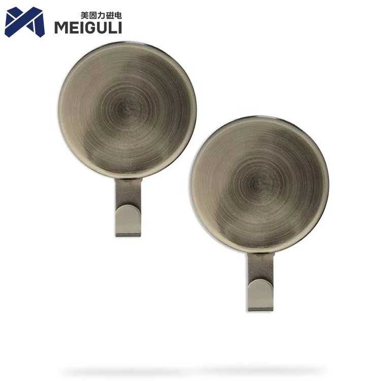 Bronze Brushed Paint Ferrite Magnet Magnetic Holder Hook