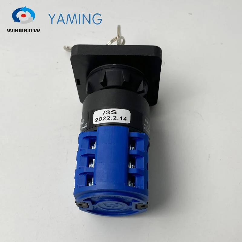 LW26-20/3S Combined Selector Control Circuit 3 Positions Single Hole Install With Key 20A 380V Reverse Forward Rotary Cam Switch