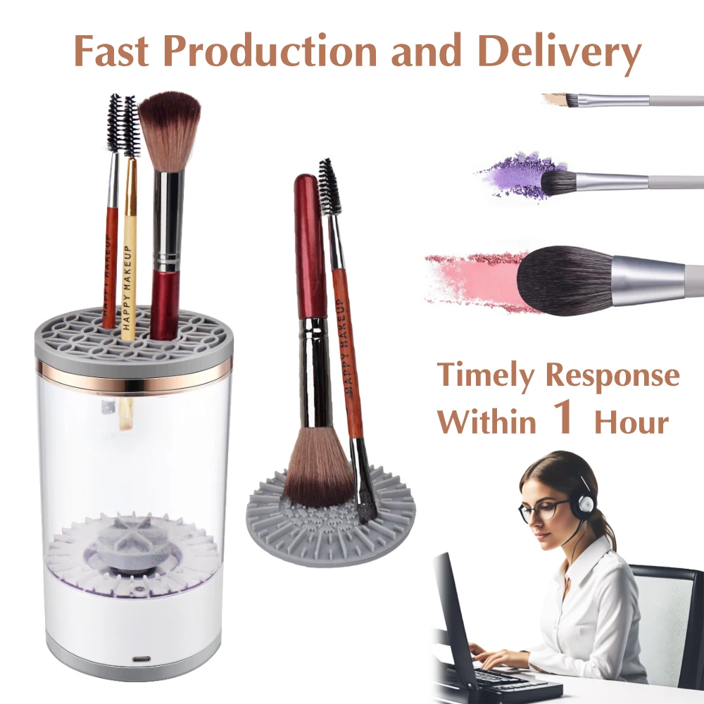Electric Makeup Brush Cleaner New USB Automatic Spinning Cosmetic Brushes Cleanser Tools