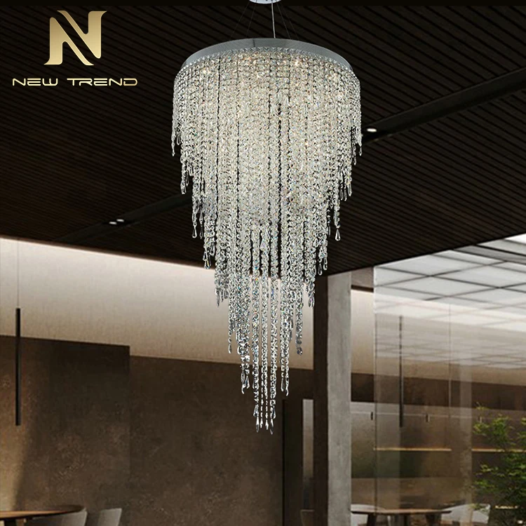 High Rank Indoor Decoration Custom Hotel Lobby Villa Staircase Luxury Crystal Chandelier Lighting