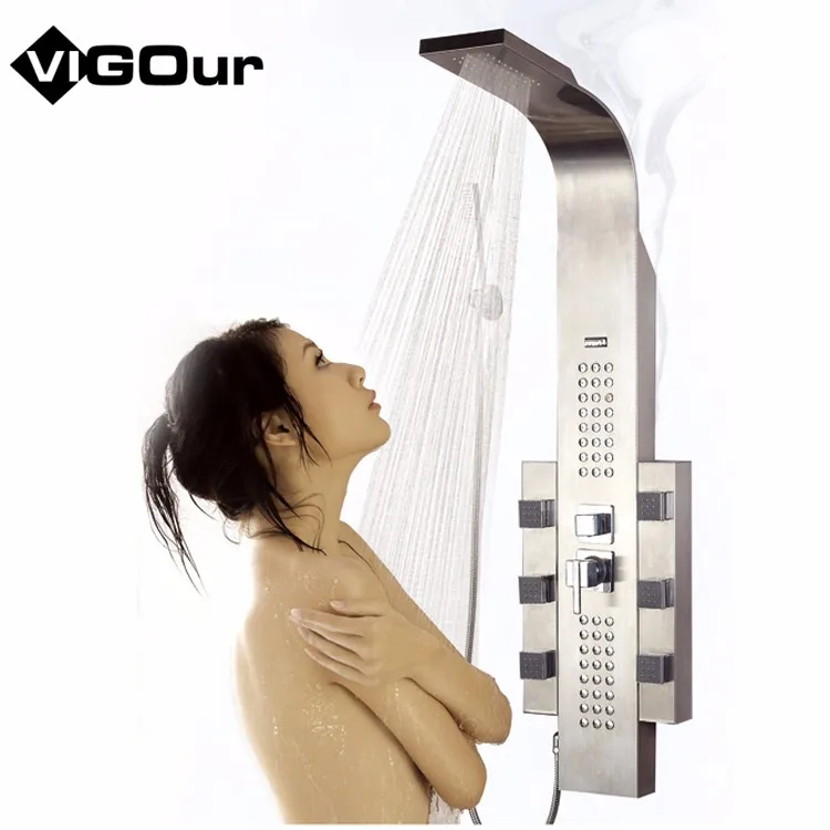 Hot Sell Shower Kit Set With Sliding Bar Shower Head shower panel