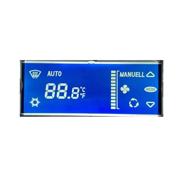 Monochrome Negative LCD Display Custom Negative Lcd Display Moldule Segment Lcd Screen