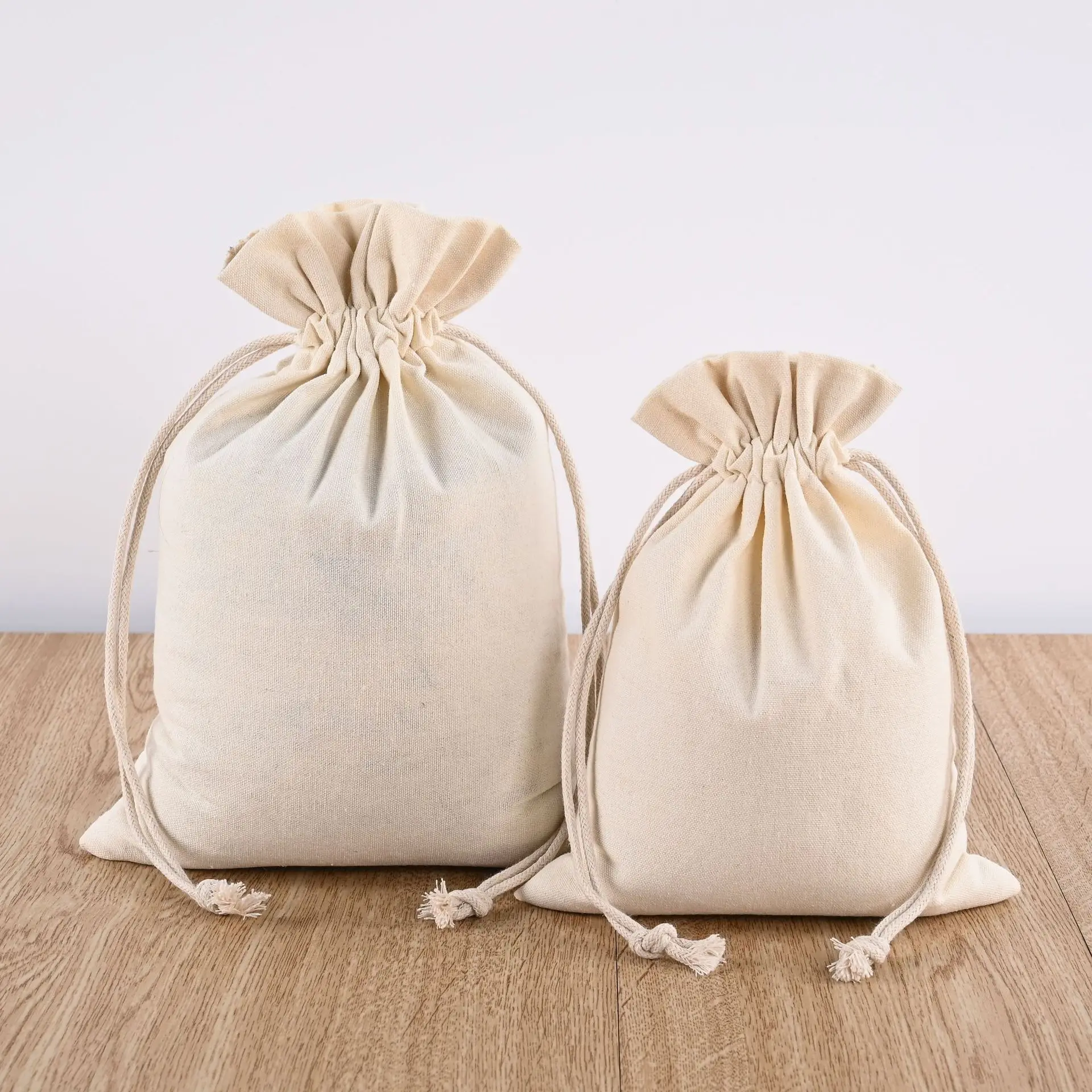 Environmentally-friendly and durable cotton linen bag jewelry canvas small bundle pocket