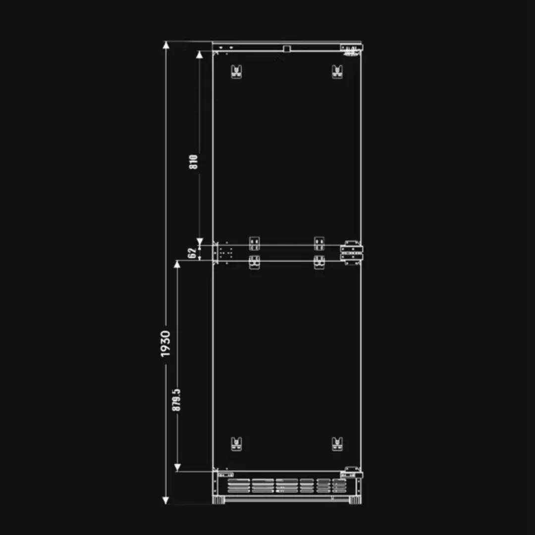 Artaus V63 No Frost Refrigerator Popular Design Compressor Large Built-in fridge