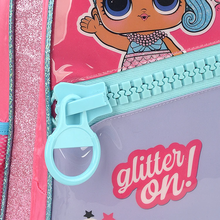Custom Fashion Salable Cute Cartoon Girls Kids Travel School Trolley Backpack Bag