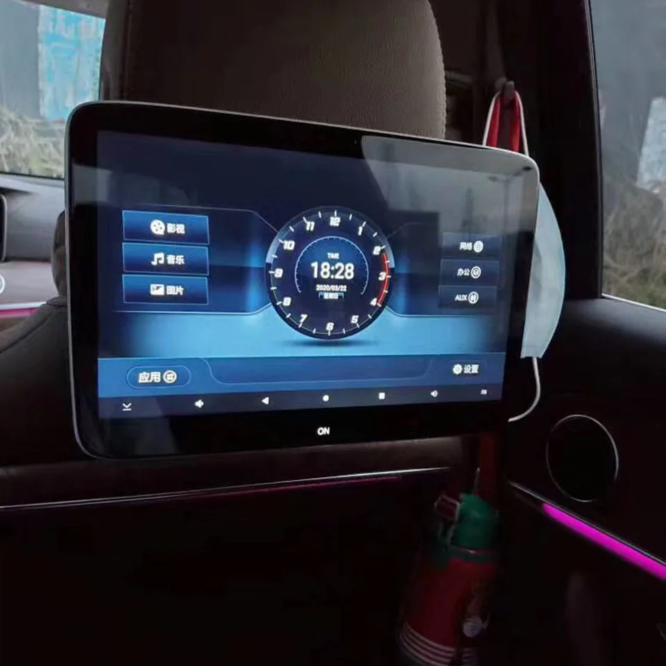 Latest UI Style 2020 Menu Android 9.0 Car Rear Seat Headrest Screen for  Mercedes-benz EQC Sprinter GLS GLC GLB GLE CLA