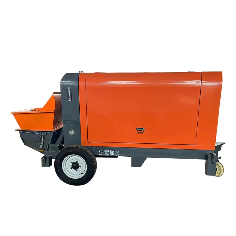 Factory Supplied Good Price New Mini Diesel Engine Electric Portable Trailer Cement Mounted Stationary Grout Concrete Pump